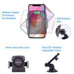 ROBOQI Automatic Wireless Car Charger, Qi-Certified Robotic Car Mount, Air Vent Phone Holder with Contact Sensor, Compatible with iPhone Xs/XS MAX/XR/X/8/8 + & Samsung Galaxy Note 9/S9/S8.