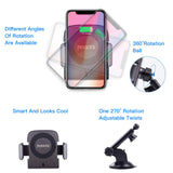 ROBOQI Automatic Wireless Car Charger, Qi-Certified Robotic Car Mount, Air Vent Phone Holder with Contact Sensor, Compatible with iPhone Xs/XS MAX/XR/X/8/8 + & Samsung Galaxy Note 9/S9/S8.