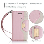 ProCase iPhone 8 Plus / 7 Plus Wallet Case, Flip Fold Card Case Stylish Slim Stand Cover with Wallet Case for Apple iPhone 8 Plus/iPhone 7 Plus -Pink