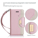 ProCase iPhone 8 Plus / 7 Plus Wallet Case, Flip Fold Card Case Stylish Slim Stand Cover with Wallet Case for Apple iPhone 8 Plus/iPhone 7 Plus -Pink