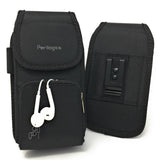 iPhone Xs Max, XR, 8 Plus, 7 Plus, 6s Plus, 6 Plus Holster with Zipper Storage and Credit Card Pocket, Perfect Pouch for Phone with Rugged Phone Case Like OtterBox, Lifepoof or Battery Cases.