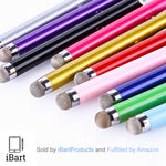 Stylus, iBart Mesh Fiber Tip Series Precision Stylus Pens for Touch Screens Devices, iPhone, iPad, Kindle, Tablet (10 Colors)