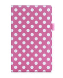 Fire HD 8 2015 Case, rooCASE [Previous Model 5th Generation] Fire HD 8 Dual View PU Folio Slim Fit Lightweight Folding Stand Cover with Sleep/Wake for Fire HD 8 2015 (5th Generation), Dot Pink