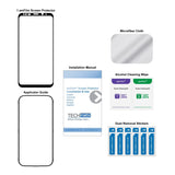 amFilm Glass Screen Protector for Samsung Galaxy S9 Plus, 3D Curved Tempered Glass, Dot Matrix with Easy Installation Tray, Case Friendly (Black)