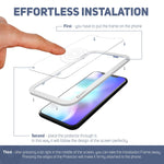 Screen Protector for iPhone Xs/X Glass by Witkeen Tempered Glass Screen Protector for iPhone Xs/X Glass with Install Guide Frame, Flexible, Compatible with Apple iPhone Xs/X Cases, (2-Pack)