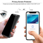 [2 Packs] iPhone Xs Max Privacy Screen Protector, Wblili Anti Spy Anti-Glare Tempered Glass [Scratch Proof ] [Bubble Free] Film Compatible iPhone Xs Max 6.5 Inch (2018)