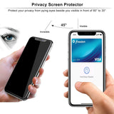 [2 Packs] iPhone Xs Max Privacy Screen Protector, Wblili Anti Spy Anti-Glare Tempered Glass [Scratch Proof ] [Bubble Free] Film Compatible iPhone Xs Max 6.5 Inch (2018)