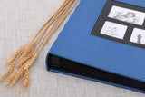Artmag Photo Picutre Album 4x6 600 Photos, Extra Large Capacity Leather Cover Wedding Family Photo Albums Holds 600 Horizontal and Vertical 4x6 Photos with Black Pages (Blue)