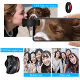 Phone Camera Lens, KNGUVTH 5 in 1 Cell Phone Lens Kit - 12X Zoom Telephoto Lens + Fisheye Lens + Super Wide Angle Lens+ Macro Lens (2 Lens) Compatible with iPhone X XS Max XR/8/7/6/6s Samsung Andriod