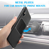 Metal Plate for Phone Magnet, 10 Pack Volport MagicPlate with 3M Adhesive Replacement for Magnetic Phone Car Mount Holder & Cradle & Stand (Vent/CD/Windshield/Dashboard) - Rectangle and Round