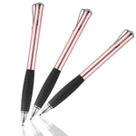 MEKO [2nd Gen] Universal Disc Stylus Pens, [2 in 1 Precision Series] for iPhone X/8/8plus iPad/iPad Pro/iPad Mini All Capacitive Touch Screens Bundle 6 Replacement Tips(2Pcs,Black/Rose Gold)