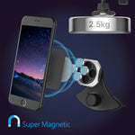Car Phone Holder, Veckle CD Slot Magnetic Phone Car Mount Holder Strong Magnet Phone Holder for Car Universal Cradle for Smartphone iPhone 8 7 6S 6 Plus X Samsung Galaxy S8 S7 Edge Note 8 5 GPS, Black