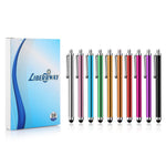 LIBERRWAY Stylus Pen 10 Pack of Pink Purple Black Green Silver Stylus Universal Touch Screen Capacitive Stylus for Kindle Touch ipad iPhone 6/6s 6Plus 6s Plus Samsung S5 S6 S7 Edge S8 Plus Note
