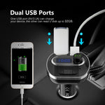 VicTsing (Upgraded Version) V4.1 Bluetooth FM Transmitter for Car, Wireless In-Car Bluetooth Adapter, Bluetooth Radio Transmitter Support Aux Input Output, TF Card and U-Disk, Hands-Free calls