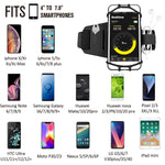 Newppon 180° Rotatable Running Phone Armband :with Key Holder for Apple iPhone Xs Max XR X 8 7 6 6S Plus Samsung Galaxy S9+ S9 S8 S7 S6 Edge Note 8 Google Pixel LG,for Sports Workout Exercise Jogging
