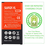 SUNZOS Galaxy S5 Battery, 3200mAh Li-ion Replacement Battery for Galaxy S5 [ I9600, G900F, G900V (Verizon), G900T (T-Mobile), G900A (AT&T),G900P(Sprint)] [3 Years Warranty]