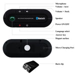 Bluetooth Car Speakphone, BTBSZ Sun Visor Multipoint Wireless Connection A2DP Streaming Bluetooth Car Kit Hands Free Talking and Driving Compatible with All Cars and Bluetooth Phones