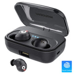 Bluetooth Earbuds Wireless Headphones Bluetooth Headset Wireless Earphones IPX7 Waterproof 72H Playtime Bluetooth 5.0 Stereo Hi-Fi Sound with 2200mAH Charging Case (Black)