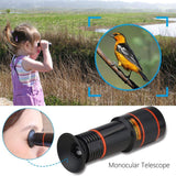 Phone Lens Zoom, ANARONA 12X Optical HD Cell Phone Camera Telephoto Lens with Universal Clip for iPhone X, 8, 7, 6s, 6, SE, Samsung Galaxy S9, S8, S7, S7 Edge and Most Smartphones