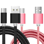 [2Pack] iEugen Charger Cord Compatible with Amazon Fire Tablet HD HDx, Fire HD 8, Fire 7 10&Kids Edition, Fire TV Stick/All Fire TV Pendant, E-Readers,5ft USB to Micro-USB Cable-Black+Rosegold