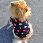 Howstar Pet Clothes, Puppy Star Print Shirts Doggie Apparels Soft Warm Costume (Blue, M)