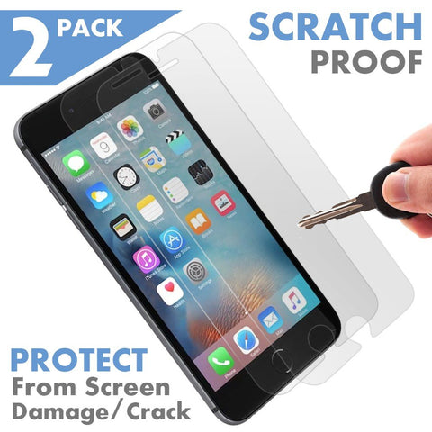 ⚡[2 Pack] [ Premium ] Apple iPhone 7 Tempered Glass Screen Protector - Shield, Guard & Protect from Crash & Scratch - Anti Smudge, Fingerprint Resistant & Shatter Proof - Best Front Cover Protection