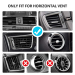 VICSEED Car Phone Mount, Air Vent Phone Holder for Car, Handsfree Cell Phone Car Mount Compatible iPhone XR Xs Max Xs X 8 7 6 Plus, Compatible Samsung Galaxy S10 S10+ S10e S9 S8 S7 LG Google etc.