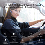 Bluetooth Headset, Wireless Earpiece with Mic Mute Handsfree Headset Bluetooth in-Ear Earbuds for Business/Office/Driving Support/Tablet/Samsumg - Gray