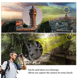 Phone Camera Lens, KNGUVTH 5 in 1 Cell Phone Lens Kit - 12X Zoom Telephoto Lens + Fisheye Lens + Super Wide Angle Lens+ Macro Lens (2 Lens) Compatible with iPhone X XS Max XR/8/7/6/6s Samsung Andriod