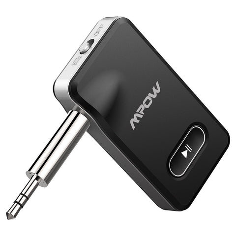 Mpow Bluetooth Receiver with Car Locator, Bluetooth 4.1 Car Kits, 2 in 1 Car Audio Adapter, Wireless Music Adapter for Car Stereo System to Enjoy Hands-Free Calling & Music, Black