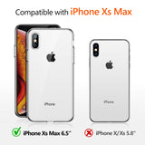 TORRAS Crystal Clear iPhone Xs Max Case, Soft TPU Thin Cover Slim Gel Phone Case for iPhone Xs Max 6.5" (2018) - Crystal Clear