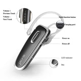 GLCON GJ-02 Stereo Wireless Bluetooth 4.0 BT Headset with A2DP, Music Streaming Dual Pairing, Noise Cancellation, Echo Cancellation, Microphone Mic - Black