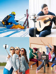 Mpow Selfie Stick Tripod, 3 in 1 Extendable Selfie Stick Monopod with Bluetooth Remote & Fill Light, Compatible with Gopro/Small Camera iPhone Xs max/XS/XR/X/8/8 plus/7/7 plus/6s,Galaxy S10/S9/8,Black