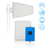 Cell Phone Signal Booster for Verizon AT&T T-Mobile 4G LTE - Dual 700MHz Band 12/13/17 Cellular Repeater Amplifier Kit Boosts Voice & Data Signal for Home and Office Up to 4,000Sq Ft Area