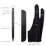 Stylus Pen, XIRON Active Stylus Pens for Touch Screens, 1.5mm Fine Point Smart Digital Pencil Compatible iPad and Most Tablet with Glove (Active Stylus Pen Black)