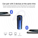 Bluetooth Headset, Wireless Earpiece with Mic Mute Handsfree Headset Bluetooth in-Ear Earbuds for Business/Office/Driving Support/Tablet/Samsumg - Gray