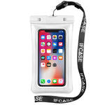 Universal Waterproof Case, IFCASE IPX8 Float Phone Dry Bag Pouch for iPhone 7/8 Plus, Xs Max/XR, Samsung Galaxy S8+/S9+/S10+, Note 9/8/5, LG Stylo 4/3, V40/V30/K30/K20/G6/G7 ThinQ (White)