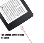 Kindle PowerLine [2 pack] 5-FT Cable Length iBarbe Nylon Braided Reversible Micro USB Cables High Speed USB 2.0 (works with most Micro-USB Tablets and Kindle E-Book Reader) MicroUSB to USB
