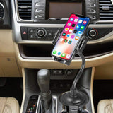 Marrrch Car Phone Mount,360 Degree [Adjustable Distance] Cup Car Phone Holder Compatible with iPhone Xs/XS MAX/XR/X/8/8Plus/7/7Plus, Galaxy S7/S8/S9, Google Nexus, Huawei and More (Black)
