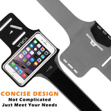 Sweat Resistance Armband Cell Phone Running Holder for iPhone X/8/7/6/6s & Galaxy S7/S6/S5-YORJA Sports Arm Band Case for Jogging,Workout,Hiking,Gym-with Key Slot,Card & Money Pocket (Black)