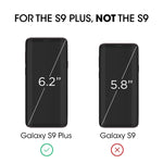 amFilm Glass Screen Protector for Samsung Galaxy S9 Plus, 3D Curved Tempered Glass, Dot Matrix with Easy Installation Tray, Case Friendly (Black)