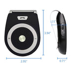 Car Speaker Hands Free Wireless-in Car Kit Speakers Radio for Car Stereo Sun Visor Air Vent Built-in Mic & Car Charger for iPhone 7/Plus Samsung Support Siri