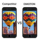 OMOTON SmoothArmor 9H Hardness HD Tempered Glass Screen Protector for Apple iPhone 8 Plus / iPhone 7 Plus, 2 Pack