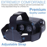 Virtual Reality Headset 3D VR Glasses by Voxkin – High Definition Optical Lens, Fully Adjustable Strap, Focal and Object Distance – Perfect VR Headset for iPhone, Samsung and any Phones 3.5" to 6"