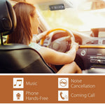 Avantree 10BP MULTIPOINT Bluetooth V4.0 Hands-Free Visor Car Kit, Support GPS, Music, Wireless in Car Handsfree Speakerphone Compatible with iPhone, Samsung Smartphones