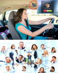 Car Speaker Hands Free Wireless-in Car Kit Speakers Radio for Car Stereo Sun Visor Air Vent Built-in Mic & Car Charger for iPhone 7/Plus Samsung Support Siri