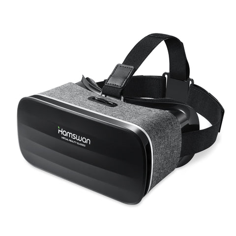 HAMSWAN 3D VR Goggles, Virtual Reality Headset with Unique Design and Multifunction Button Compatible with Smartphones Within 4.0-6.11 inch