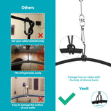 VeeR VR Cable Management - Virtual Reality Wire Ceiling Pulley System for Oculus Rift S/Lenovo/Playstation VR/HTC Vive/HTC Vive Pro/Samsung Odyssey VR Accessories