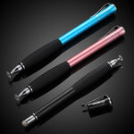 MEKO (2nd Gen)[2 in 1 Precision Series] Universal Disc Stylus Touch Screen Pen for iPhone,iPad,All Other Capacitive Touch Screens Bundle with 6 Replacement Tips,Pack of 3 (Black/Rose Gold/Aqua Blue)
