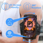 VUP Running Armband [All Screen Friendly, Detachable & 360°Rotatable] for iPhone Xs Max/Xs/XR/8 Plus/7 Plus/6s Plus/6, Galaxy S10 Plus/ S9 Plus/ S8/ A8 Plus, Note 4/5/8/9, Google Pixel 3/2 XL-Black